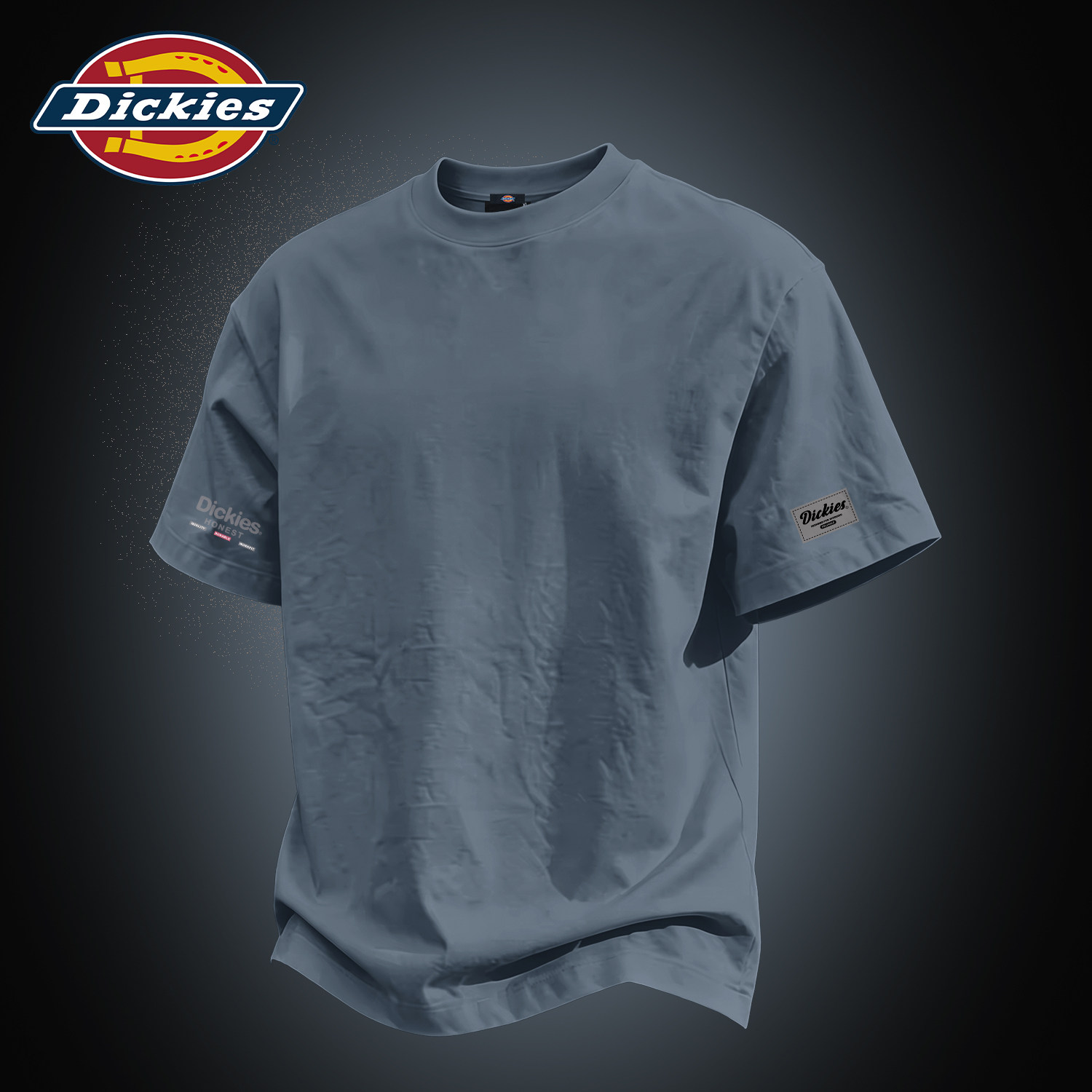 Dickies纯棉T恤男款重磅宽松2026夏季新款男士半袖衣服休闲上衣男