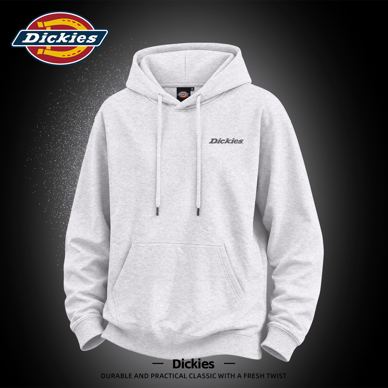 Dickies美式连帽卫衣外套男款秋季潮牌印花宽松大码休闲百搭帽衫