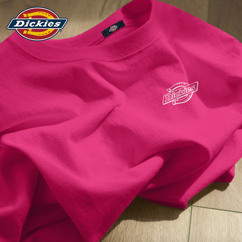 Dickies纯棉印花短袖T恤男重磅宽松衣服2026夏季新款美式夏装半袖
