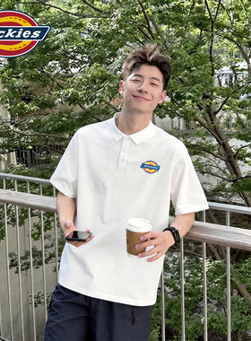 Dickies白色潮流polo衫短袖男2026新款夏季薄款休闲时尚上衣服男