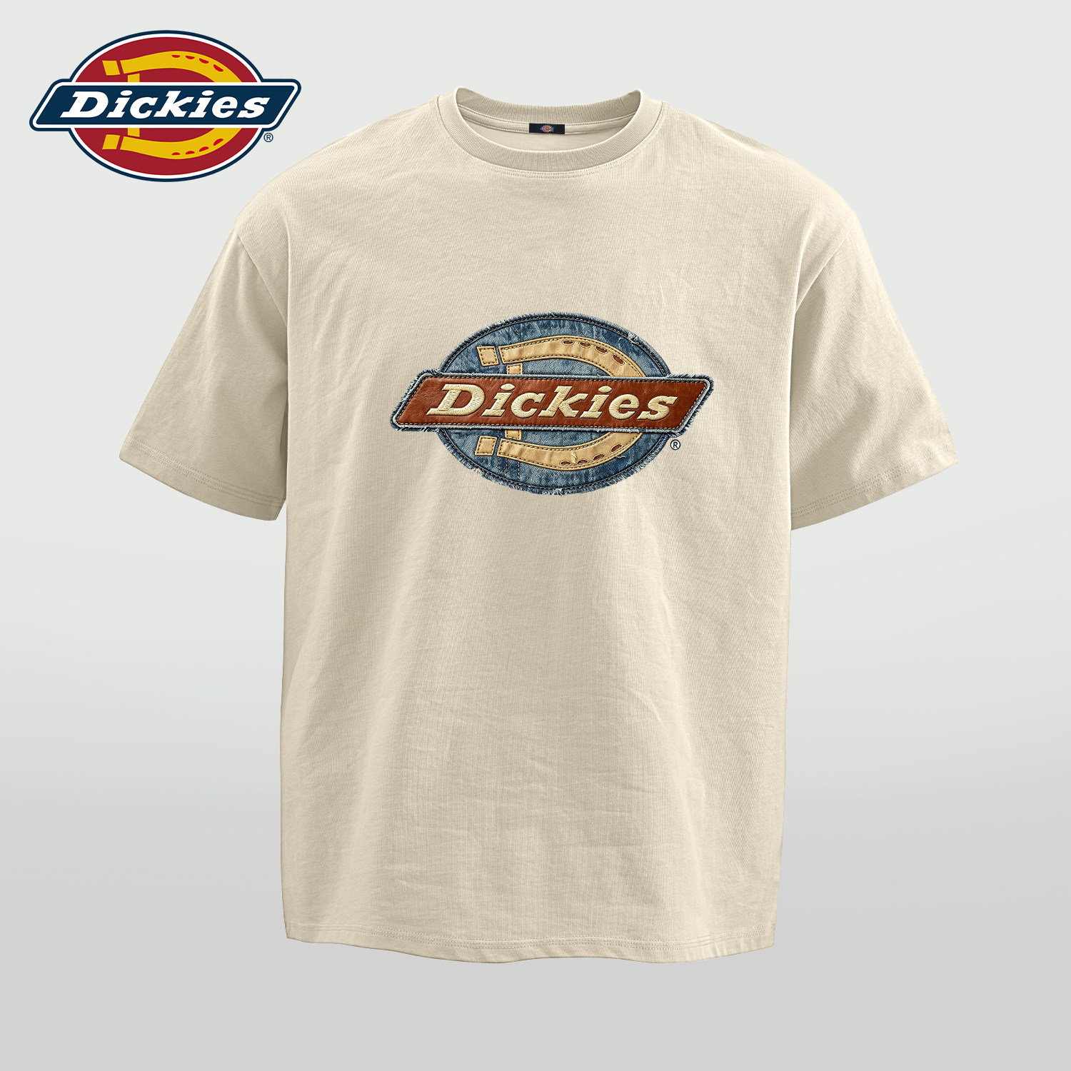 Dickies美式潮牌短袖T恤男士宽松纯棉复古半袖LOGO印花男款上衣服