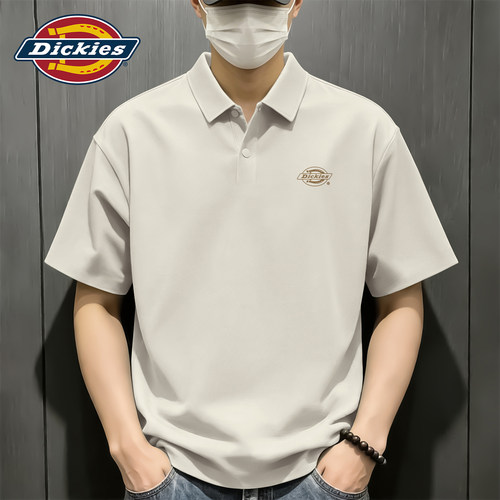 Dickies冰丝POLO衫男款2026新款冰感透气T恤夏季翻领商务休闲上衣