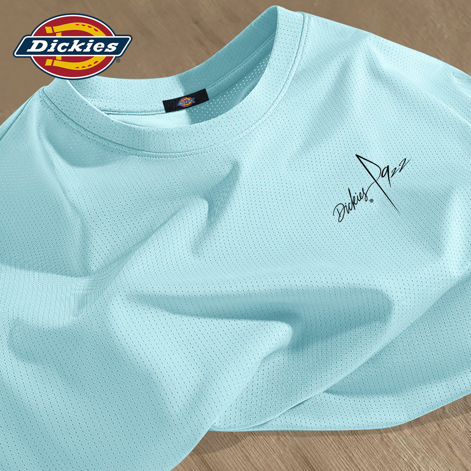 Dickies冰丝短袖T恤男款夏季速干衣2026新款透气薄款网眼凉感上衣