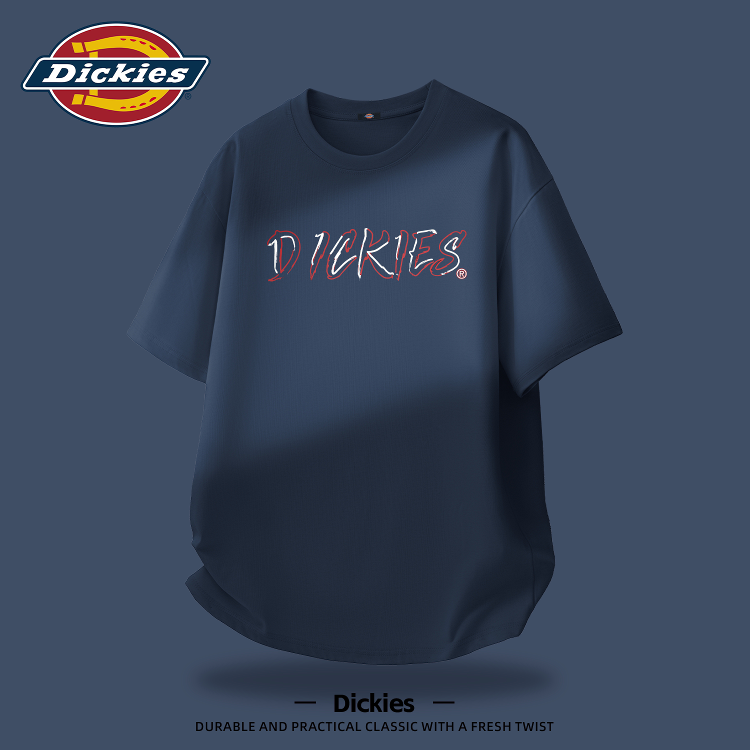 Dickies纯棉短袖T恤男款美式休闲夏装上衣学生2026新款夏季半袖男