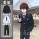 男宽松痞帅春秋季 日系学院风dk制服西装 套装 学生班服徽章西服外套