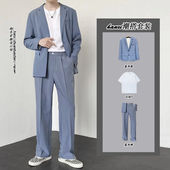 韩版 通勤潮流百搭西服男高级感大学生正装 西装 春秋夏季 套装 男搭配