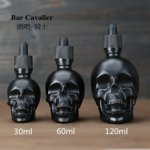 酒吧骑士 磨砂骷髅苦精瓶 苦药酒滴管 BITTER BOTTLE 30/60/120ml
