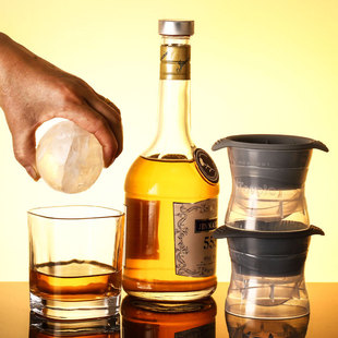 威士忌冰块模具大号圆形冰格diy制冰冰球冰模创意硅胶冰格制冰盒