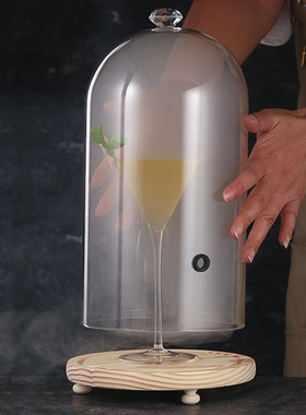 PC塑料烟熏罩 分子鸡尾酒专用透明烟熏配套工具调酒烟雾罩 料理罩