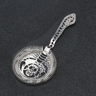 个性蝎子滤冰器 不锈钢欧式霍桑滤冰器 过滤器调酒冰隔鸡尾酒漏网