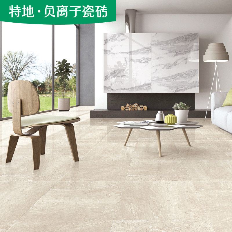 特地 负离子客厅瓷砖800x800仿古砖水泥灰地砖现代简约墙砖地板砖