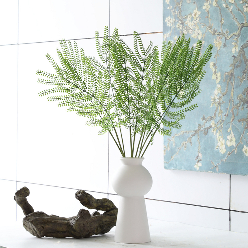 仿真植物假花绿叶仿真蕨草插花配材塑料diy植物手捧造型蕨类人造