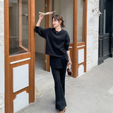 【新款】慵懒黑色卫衣套装8007-p175-k288，女装套装/套裙，浙宝079