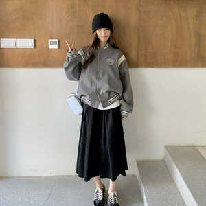 【新款】设计感复古学院风棒球服8824-p135-k198图片