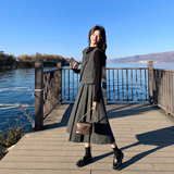 【新款】灰色复古马甲三件套8006-p185-k298，女装套装/套裙，浙宝079