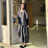 【新款】灰色韩系慵懒风套装8001-p175-k288，女装套装/套裙，浙宝079