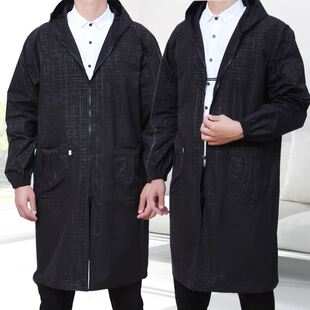 罩衣男款工作服200斤加大肥干活穿大褂冬季中长外套耐穿