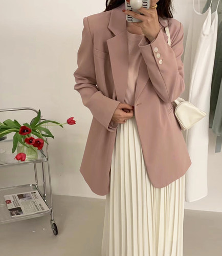 时尚系带西装休闲西服