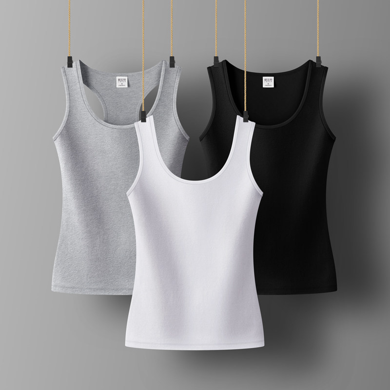 黑色小背心女春夏外穿短款修身显瘦白色棉质小吊带百搭无袖打底衫