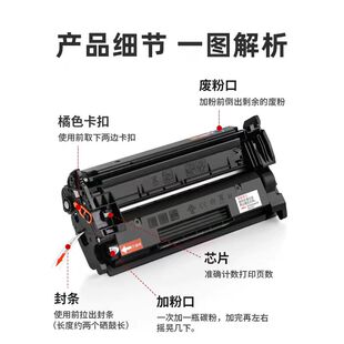 适用惠普m427dw 28A硒鼓m403d粉盒m427fdn激光打印机碳墨盒cf228a