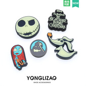 饰扣花可拆卸配件百搭鞋 装 扣可爱创意搭配DIY幽灵 卡通洞洞鞋 新款