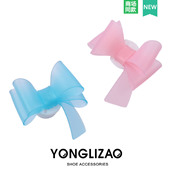 花鞋 上装 饰扣蝴蝶结款 新款 扣配件可爱百搭鞋 配饰鞋 鞋 饰品 洞洞鞋