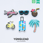 上饰鞋 新款 扣卡骆驰智必星 洞洞花 夏日度假卡通鞋 Crocs鞋 花正品