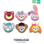 饰卡通扣配件卡洛驰智必星 新款 星黛露 花 鞋 Crocs鞋 花配饰洞洞鞋