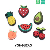 花 花洞洞鞋 鞋 上装 扣卡洛驰智必星 新款 饰品卡通水果配件鞋 Crocs鞋