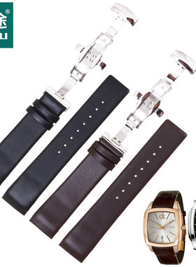 适合ck手表K2K214/K2K211/K2K216真皮表带男款22mm配件表链