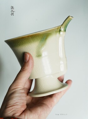 非遗“泥人刘”长沙窑陶瓷吸管杯