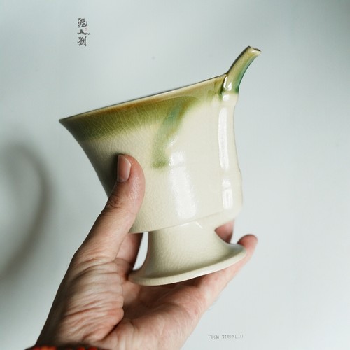 非遗“泥人刘”长沙窑陶瓷吸管杯