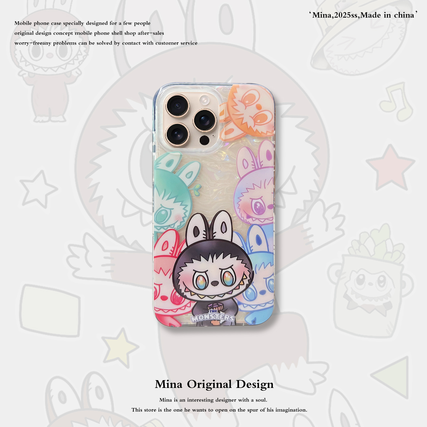 iPhone系列双层labubu手机壳！