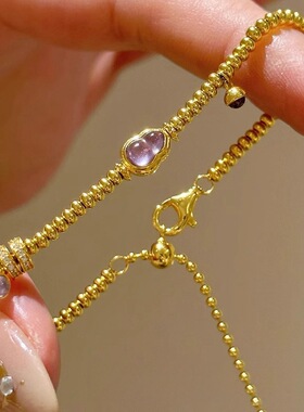 金店同款沙金点钻葫芦福禄手链百搭款在逃公主甜美时尚送女友礼物