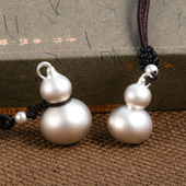 古法葫芦吊坠男项链女空心可打开饰品天然刻字