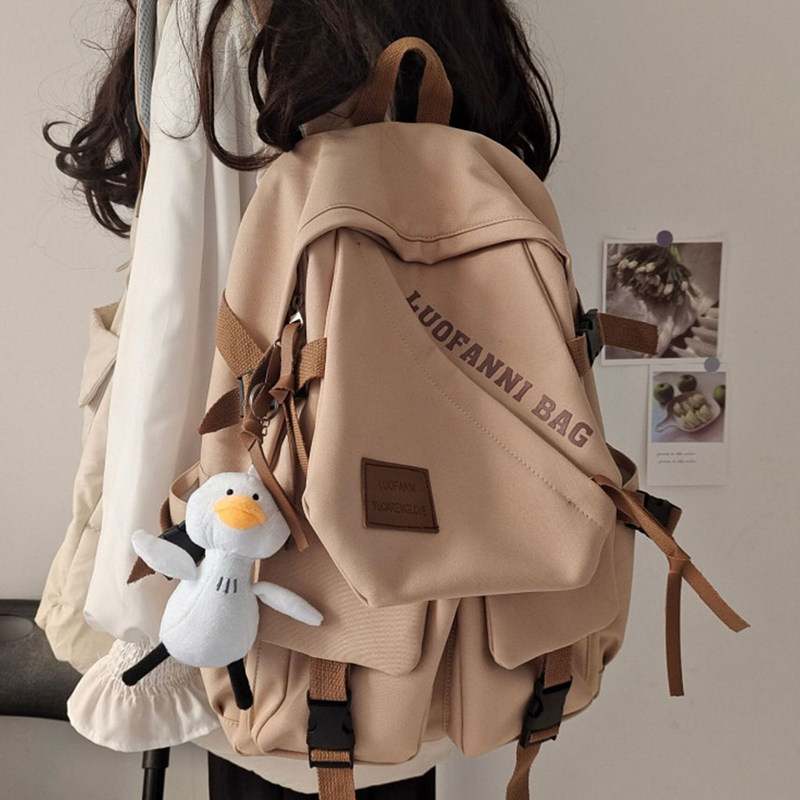 哦莫!介原宿风双肩包真的赞!