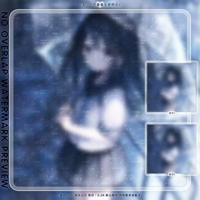 【不重叠全屏】雨天记忆 亮晶晶百搭日漫全屏水印原创头像