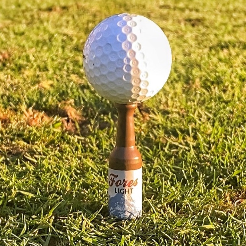 网红高尔夫tee啤酒瓶高尔夫球钉塑料限位TEE一号木发球木golftees
