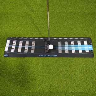 WellStroke高尔夫杆头轨迹垫直观推杆路径练习器室内外果岭防雨水