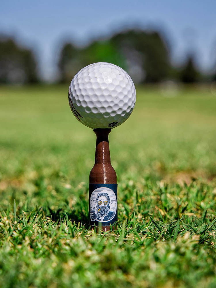 网红高尔夫tee啤酒瓶高尔夫球钉塑料限位tee一号木发球木golftees
