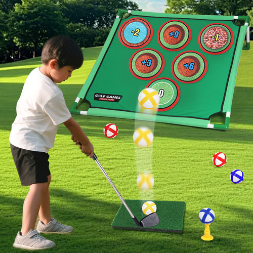 亲子儿童高尔夫游戏粘球网架