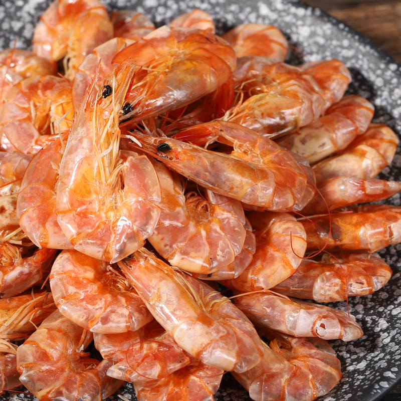 温州风味小烤虾干即食碳烤孕妇零食干虾对虾干海鲜休闲零食250g