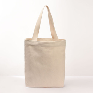 全棉胚加厚特硬24安纯色休闲帆布单肩手提袋男士托特包中性可定做