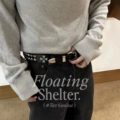 Black {Double Layer Rivet Style}