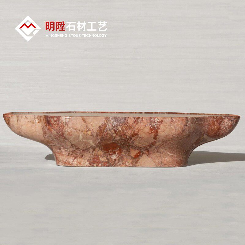 明陞大理石莲花设计师高级感茶台
