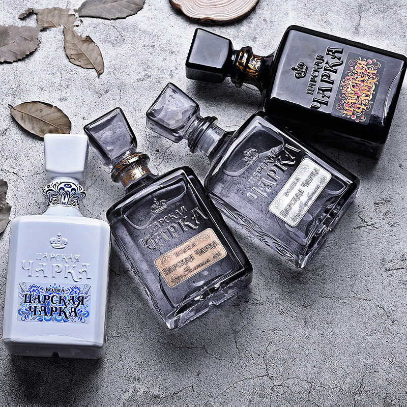 有惊喜赠品 500ml*1瓶俄罗斯沙皇伏特加鸡尾酒 金标银标黑色白色