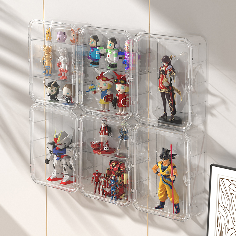 免打孔挂墙手办展示柜