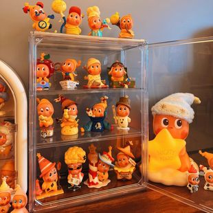 星星人展示盒玩偶随心配123挂件保护罩透明手办摆件盲盒收纳架