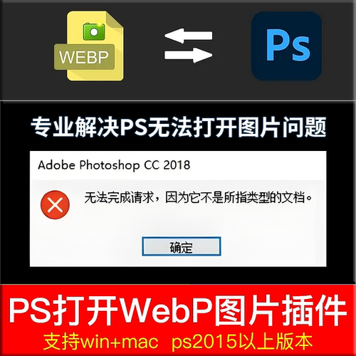 PS插件WebPShop解决WebP格式图片不能打开编辑保存难题支持WinMac