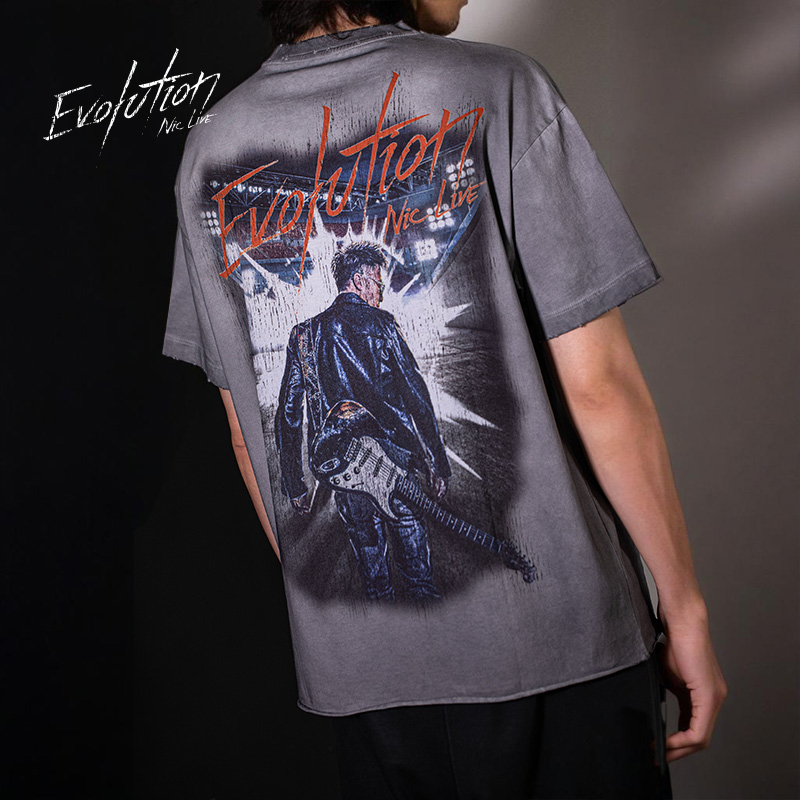 【演唱会周边】 独家印花T恤 灰色